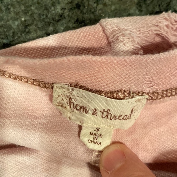 Hem & Thread Distressed Cotton Cover up size Small - Picture 7 of 7